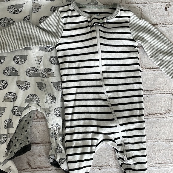 Cloud Island Set of 3 Zip Footies - Picture 2 of 7